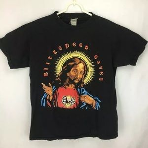 Vintage 1992 Blitzspeer Saves Tour T Shirt L Band